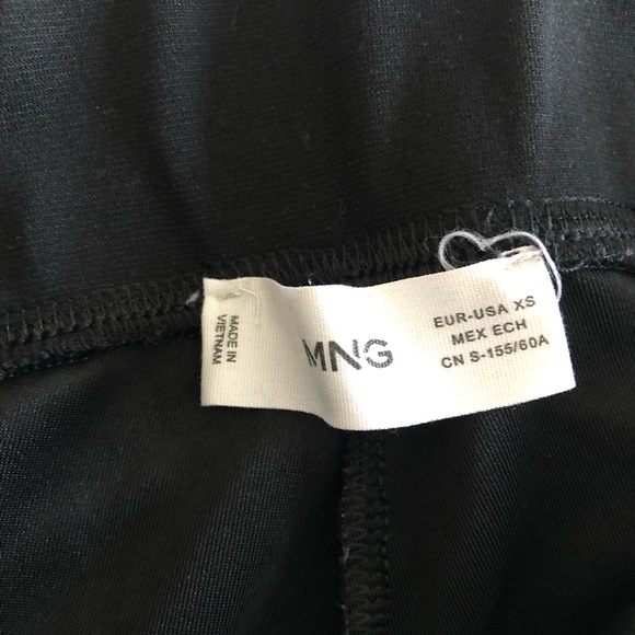 Mango black faux leggings XS - Picture 5 of 7